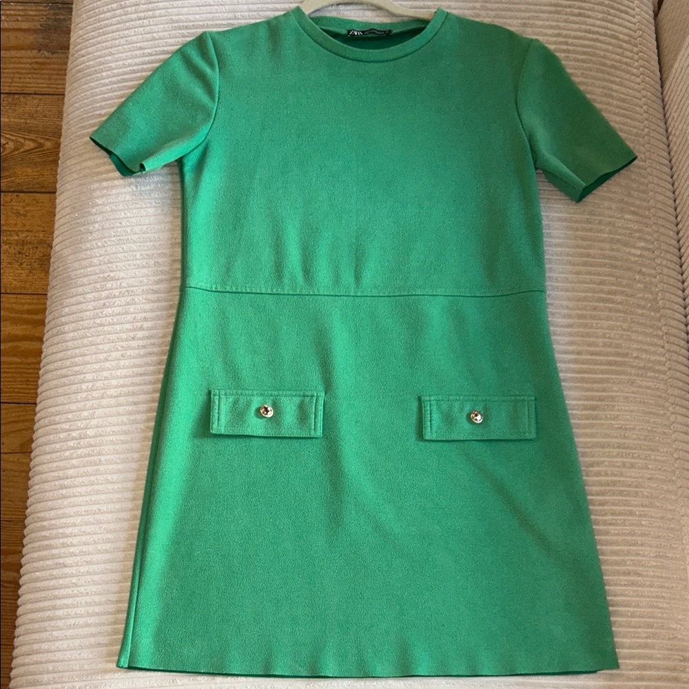 Zara Vibrant Green Dress